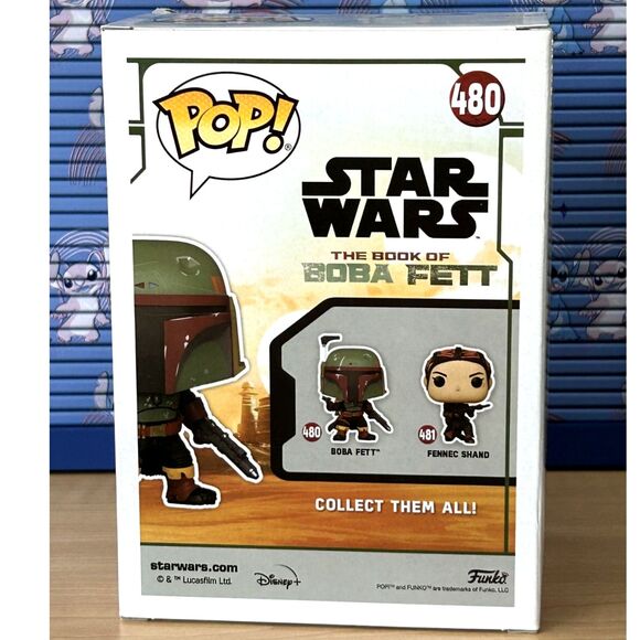 Funko Pop! #480 Star Wars Book of Boba Fett: Boba Fett Figure Mandalorian - Picture 3 of 5